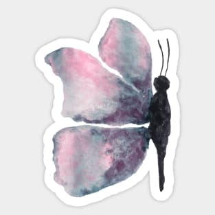 watercolour purple butterfly Sticker